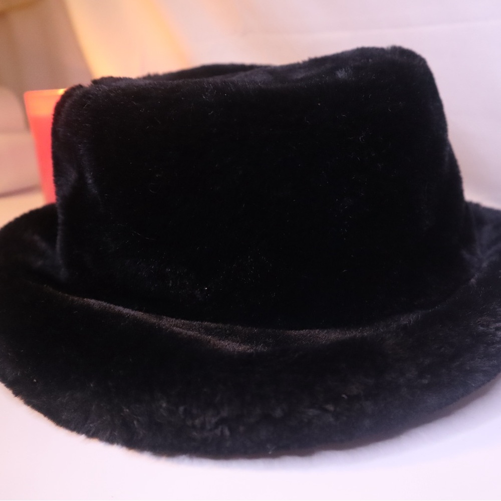 Luxurious Black Faux Fur Hat